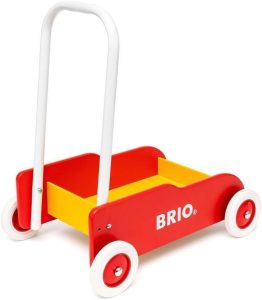 chariot de marche en bois BRIO - 31350 - Chariot rouge