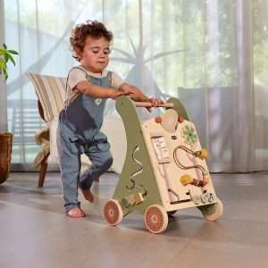 trotteur pousseur bébé Tiny Love Chariot de marche en bois,